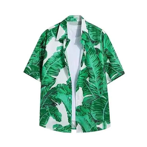 Conjuntos de Camisa Hawaiana y Pantalones Cortos de Verano, Ropa de Playa para Hombre, Conjunto de 2 Piezas para Vacaciones, Camisas con Botones, Camisetas - Product Image 2