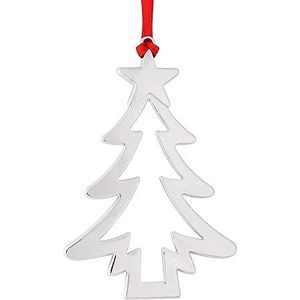 Metal Tree Christmas Ornament Lightweight Easy Hanging Garden Accents & Crafts Metal Ornaments Fabric Santa Clause Electric - Product Image 1