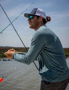 Camisetas de Pesca Personalizadas para Hombre, Manga Larga, Protección UV, Ligeras, Color Sólido, Poliéster de Alto Rendimiento - Product Image 2