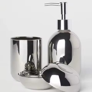 Fine Finish Metal <b>Bathroom</b> <b>Set</b> Elegant Bath ware <b>Accessories</b> Collection for Luxury Hotel Resort Home Vanity Decor - Product Image 2