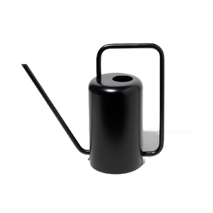 Arrosoir en métal finition noir mat avec poignée minimaliste et bec long pour une décoration élégante des plantes d'intérieur - Product Image 1