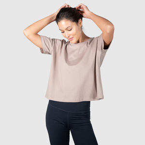 T-shirt de yoga personnalisé à séchage rapide pour femme, manches courtes, haut de sport, vêtements de sport pour femme - Product Image 4