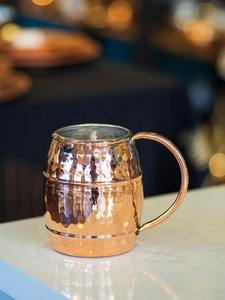 Hot Selling Pure Copper Coffee <b>Mug</b> Handle Coaster Outdoor Use Durable <b>Large</b> Capacity Morden Luxury Design Multiple Sizes Craftsy - Product Image 3