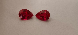 Pierres précieuses en rubis rouge taillées en ovale, polies, en vrac, fabriquées à la main par des designers, pour la création de bijoux fins et tendance. - Product Image 4