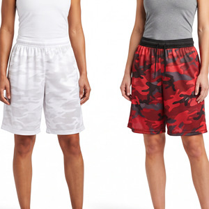 <b>Women</b> <b>Camouflage</b> Mesh Football <b>Shorts</b> Ladies Drawstring Waist Camo Mesh Football <b>Shorts</b> <b>Women</b> Quick Dry Camo Soccer <b>Shorts</b> - Product Image 6