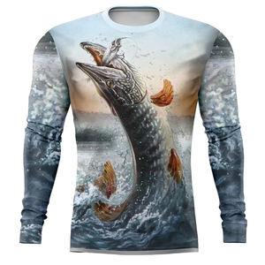 Venta Directa de Fábrica, Precio Razonable, Camisa de Pesca de Secado Rápido para Hombre, Ajuste Cómodo, Manga Larga, Servicio OEM - Product Image 1