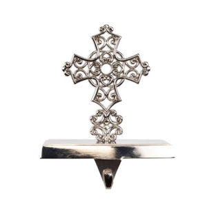 Decoración Navideña al por Mayor, Soporte para Calcetines de Navidad en Forma de Estrella de Hierro Sólido, Acabado en Latón Antiguo, Colgador de Calcetines Metálico para Chimenea, Decoración para Chimenea - Product Image 4