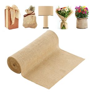Rouleaux de tissu 100 % jute haute densité, toile de jute naturelle pour emballage d'arbres, rouleau de 14 x 30 pieds et toile de jute large de 50 x 50 pieds en couleur naturelle - Product Image 1