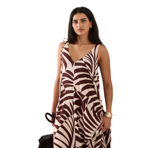 Vestido Largo Floral con Cuello Cuadrado para Mujer, Vestido Largo de Manga Corta - Product Image 5