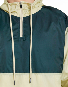 Chaqueta Cortavientos con Capucha para Hombre, Diseño Color Block, Cierre de Cremallera, Informal, para Otoño, Exterior de Nailon, Forro de Poliéster - Product Image 6