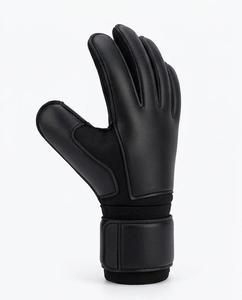 Guantes de Portero Negros Completamente en Látex y Cuero PU, con Protección para los Dedos y Logotipo Personalizado - Product Image 2