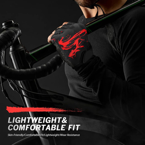 Guantes de Carreras para Silla de Ruedas, Levantamiento de Pesas, Ciclismo, Verano, Medios Dedos, Poliéster/Resistentes al Calor - Product Image 4