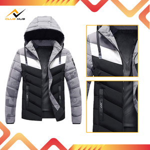 Chaqueta Acolchada Reversible de Lona Recubierta para Hombre al por Mayor, Impermeable, Cortavientos, con Cremallera, para Invierno y Exteriores, con Logotipo Frontal - Product Image 6
