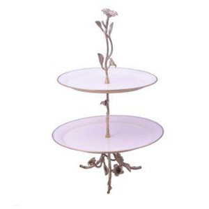 High Grade Gold Plated Metal Base And Glass <b>Top</b> Cake Stand Circle Shape Non-Toxic Wedding And Parties Cake Serving Stand Supply - Product Image 3
