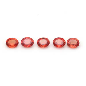 Zafiros Padparadscha Sintéticos Ovalados Sueltos de Laboratorio, 2x3–15x20mm, Piedras de Tono Melocotón para Joyería Fina y Artesanía - Product Image 4