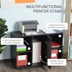 Black <b>File</b> Cabinet <b>Storage</b> Unit - Product Image 4