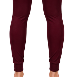 <b>Burgundy</b> Women Equestrian Riding Breeches High Waist Stretch Horse Riding Pants <b>Belt</b> Loop Competition Training Sportswear - Product Image 5