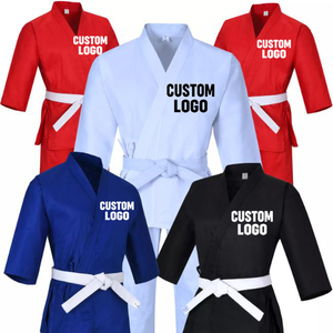 Wholesale High Quality Customizable Unisex Taekwondo Martial Arts Uniforms (Spandex/Polyester 160g) Breathable Quick Dry - Product Image 4