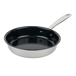 Round Nonstick Frying <b>Pan</b> With Plastic <b>Handle</b> Aluminum Base For Gas And Induction Cooker Hand Wash Only - Product Image 6