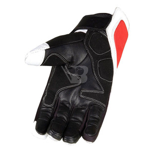 New Latest Design <b>Men</b> Leather Full Finger Windproof Non-Slip <b>Touchscreen</b> Compatible Wear-Resistant Motorbike Racing <b>Gloves</b> Hook - Product Image 5