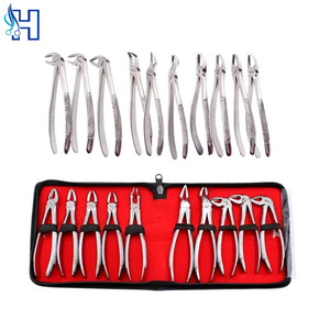 Ensemble complet d'instruments d'extraction dentaire professionnels en acier inoxydable pour la pratique dentaire - Product Image 1