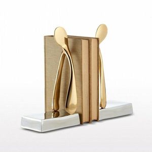 Porte-livres en métal design, conçus pour un rangement élégant des livres et des thèmes de décoration intérieure coordonnés - Product Image 3