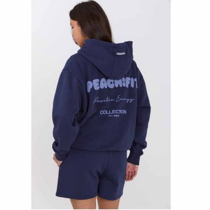 Ensemble 2 pièces tricoté respirant pour femme avec LOGO personnalisé, style streetwear décontracté d'été, pantalon court en coton couleur unie longueur genou et sweat à capuche - Product Image 6