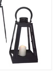 Lanterne en métal vintage avec poignée, support de lumière décoratif rustique, durable, pour l'extérieur et l'intérieur, idéal pour le jardin, la terrasse, la maison et les fêtes - Product Image 5