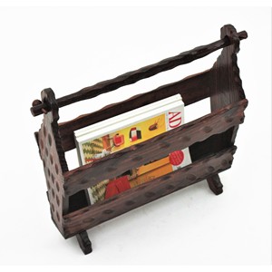 ชั้นวางนิตยสารไม้กระถินณรงค์แบบเรียบง่ายทำมือ |   ราคาขายส่ง B2B - Product Image 4