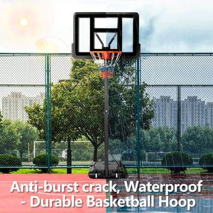 Estante de baloncesto portátil al aire libre duradero para niños y adultos juego familiar para equipo de cancha - Product Image 2