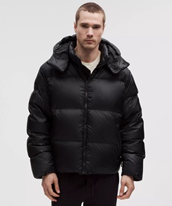 Chaqueta Acolchada con Capucha para Hombre, Negra, Resistente al Viento, Gruesa, Informal, para Invierno, con Cierre de Cremallera, Color Sólido, Corte Regular - Product Image 1