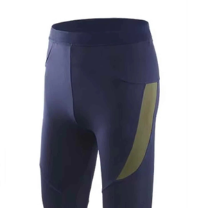 Men's Navy Blue Full Sleeve Compression <b>Set</b> Crew Neck Quick Dry Spandex Polyester Long Sleeve Top And Pants All Seasons Solid - Product Image 6