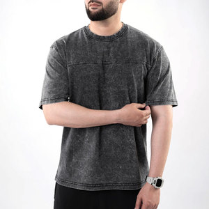 เสื้อยืดผ้าฝ้ายถัก 100% คุณภาพพรีเมียม เป็นมิตรกับสิ่งแวดล้อม ซักแบบแอซิดวอช ระบายอากาศได้ดี สวมใส่สบาย ดีไซน์ล่าสุด เสื้อยืดแอซิดวอช - Product Image 2
