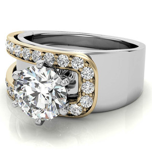 แหวนทองคำแท้ 14k/18k แบบขายส่ง แหวนเพชรเพาะเลี้ยงในห้องปฏิบัติการ แหวนหมั้น ได้รับการรับรองจาก IGI สำหรับผู้หญิง สวมใส่ในโอกาสต่างๆ - Product Image 2