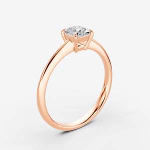 Classic Cushion Solitaire <b>Ring</b> in 18K Rose Gold <b>Engagement</b> Fine Jewelry for Women Bridal Gift Women's Fine Wholesale Supply Bulk - Product Image 3