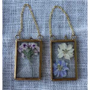 Handmade Gold Octagon & Hexagon Floating Glass <b>Frames</b> | <b>Wall</b> Mounted Metal <b>Photo</b> <b>Frames</b> with Chain | Creative <b>Photo</b> <b>Frames</b> - Product Image 2