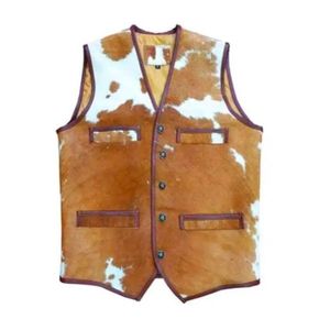 Chaqueta Safari Unisex de Cuero Vacuno Personalizada, Doble Botonadura, con Forro de Piel de Oveja, Ecológica, OEM, ODM, al por Mayor para Hombre - Product Image 4