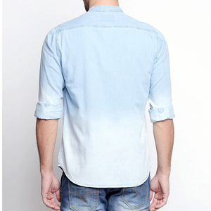 Camisa de Mezclilla para Hombre, Estilo Moderno 2026, Corte Ajustado, Cálida para Invierno, Talla Adulto, en Venta, Servicio OEM, Precio al por Mayor - Product Image 3