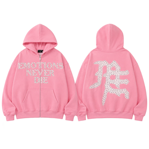 Custom OEM Unisex Vintage Acid Wash Full Zip Hoodie 100% Cotton Casual Streetwear Winter <b>Sweatshirt</b> with <b>Lined</b> Design - Product Image 2