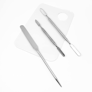 High Quality Cosmetic Spatula German Stainless Steel Single End Polished Finish Makeup Tools A+ Grade - Product Image 3