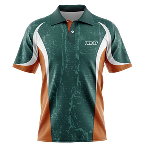 Vente en gros de tissu de maillot de sport à motif solide imprimé par sublimation personnalisé pour hommes et femmes OEM/ODM pour polos - Product Image 1