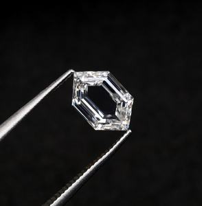 Bague en diamant poli de haute qualité, certifiée IGI, en vrac, 1CT 3CT, taille hexagonale rose, cultivé en laboratoire, couleur E, clarté VS1 - Product Image 2