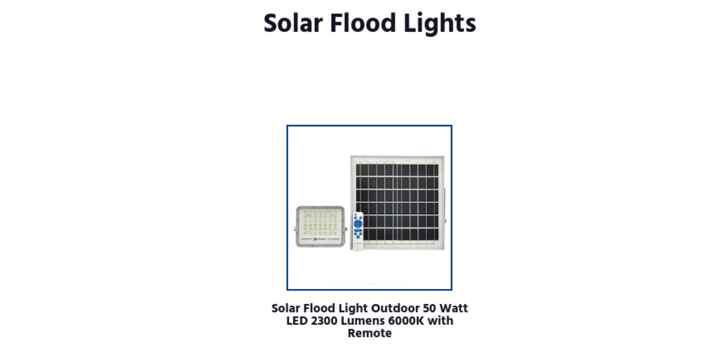 10 Watts LED Lighting Solar Powered Emergency Flood Lamp for Road IP66 Stainless Steel Body Plastic Material for Camping Purpose
