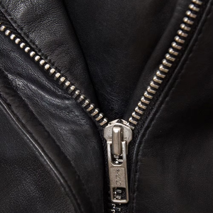 Custom Logo Design Ladies Biker Genuine Sheepskin Leather Jacket Waterproof Filled Breathable All Seasons Cotton Lined Plain - Product Image 6