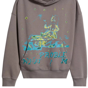 เสื้อฮู้ดดี้ผู้ชายผ้าคอตตอนหนาน้ำหนักมากทรงโอเวอร์ไซส์สไตล์สตรีทแวร์ - Product Image 2