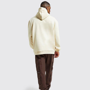 Sweat à capuche imprimé tendance printemps coupe classique 100 % coton doublé avec logo personnalisé sur le devant unisexe streetwear respirant écologique avec poche - Product Image 4