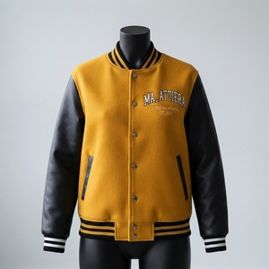 Blouson matelassé pour homme MA_ATTIERA, noir, logo sur la manche, streetwear, hiver, coupe classique, col montant, écologique, respirant - Product Image 1