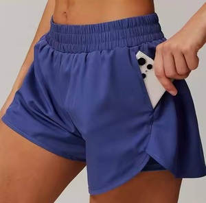 Shorts de sport pour femmes en gros d'usine, shorts de course athlétiques respirants à séchage rapide, vêtements de fitness actifs, shorts OEM ODM - Product Image 2