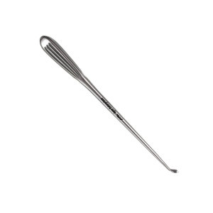 Curette 11 de ángulo inverso, tamaño 3, punta roma, acero inoxidable, mango hueco, instrumento quirúrgico ortopédico profesional manual para huesos - Product Image 5