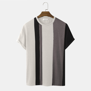 เสื้อยืดผู้ชายดีไซน์ล่าสุด-ผ้าฝ้าย 100% สไตล์ไฮสตรีท สีและขนาดสั่งทำได้ แห้งเร็วและระบายอากาศได้ดี - Product Image 2